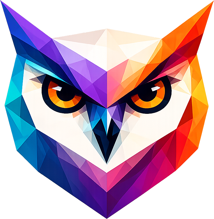 Búho low-poly de GREMIUM
